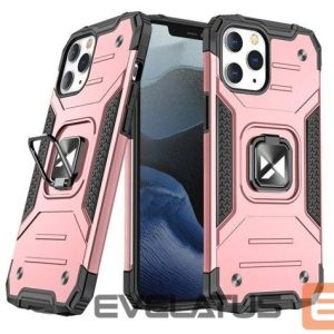Aizmugurējais vāciņš Wozinsky Apple iPhone 13 Pro Max Ring Armor Case Kickstand Tough Rugged Pink