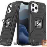 Aizmugurējais vāciņš Wozinsky Apple iPhone 13 Pro Ring Armor Case Kickstand Tough Rugged Cover Black