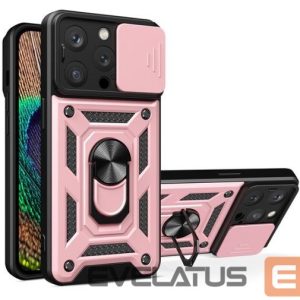 Aizmugurējais vāciņš iLike - iPhone 14 Pro Max Armor Camshield case Pink