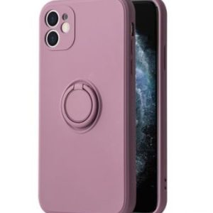 Aizmugurējais vāciņš iLike Apple IPHONE 14 PRO SILICONE RING Purple