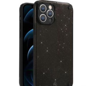 Aizmugurējais vāciņš iLike Apple IPHONE 12 PRO MAX ARMOR GLITTER CASE Black
