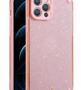 Aizmugurējais vāciņš iLike Apple IPHONE 12 PRO ARMOR GLITTER CASE Pink