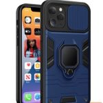 Aizmugurējais vāciņš iLike Apple IPHONE 14 PRO MAX RING LENS CASE Blue