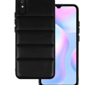 Aizmugurējais vāciņš iLike Xiaomi REDMI 9A LEATHER 3D CASE Black