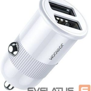 Auto lādētāji Joyroom  3,1 A dual port smart car charger white (C-A06 White