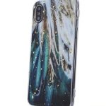 Aizmugurējais vāciņš iLike Samsung Gold Glam case for Samsung Galaxy A14 4G / A14 5G feathers