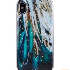 Aizmugurējais vāciņš iLike Apple Gold Glam case for iPhone 14 6,1 Flower Power