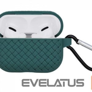 Maciņš austiņām iLike - Braid case for Airpods Pro green