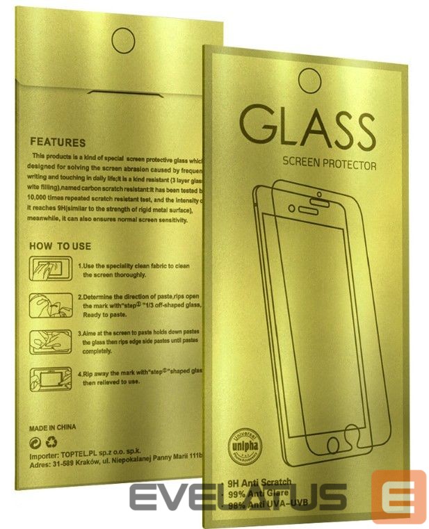 Aizsargstikls iLike Samsung GALAXY A34 5G GOLD TEMPERED GLASS
