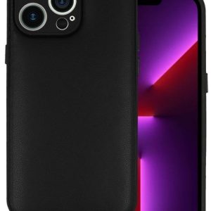 Aizmugurējais vāciņš iLike Samsung GALAXY A14 4G LEATHER 3D CASE Black