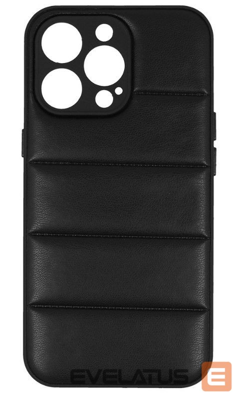 Aizmugurējais vāciņš iLike Samsung GALAXY A14 4G LEATHER 3D CASE Black
