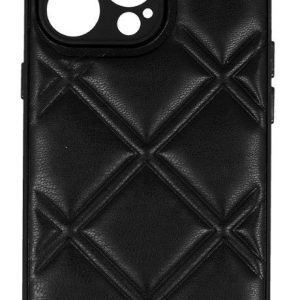 Aizmugurējais vāciņš iLike Samsung GALAXY A14 4G LEATHER 3D CASE Black