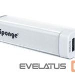 Ārējais akumulators Sponge  Power Bank 2600 mAh White