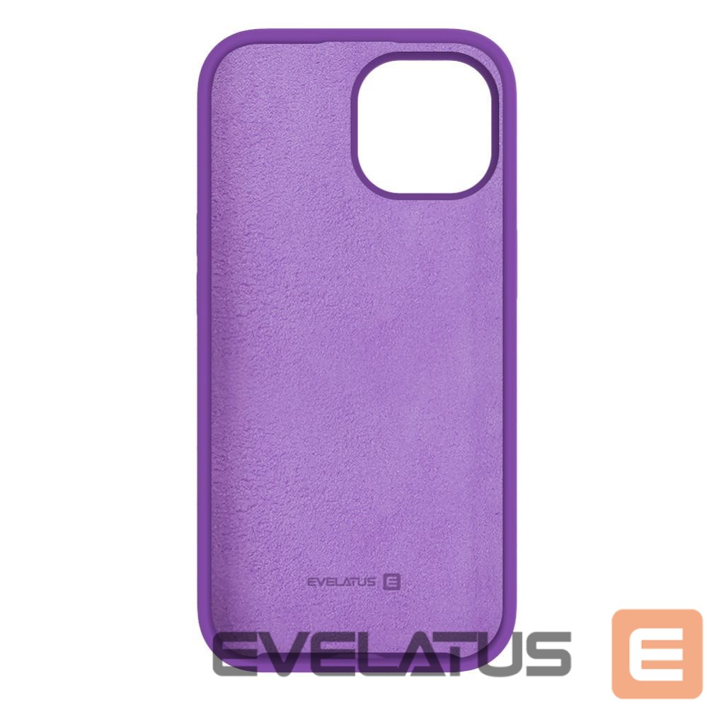 Aizmugurējais vāciņš Evelatus Apple iPhone 15 Premium Soft Touch Silicone Case Deep Purple