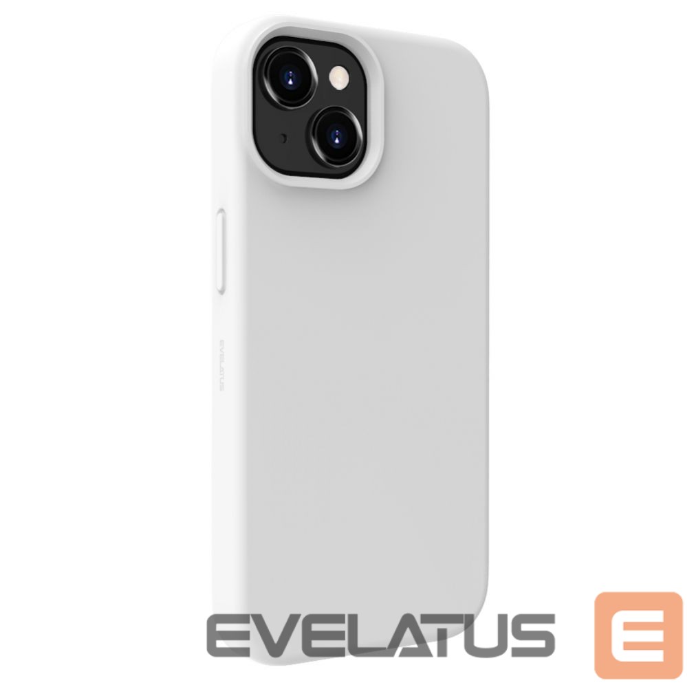 Aizmugurējais vāciņš Evelatus Apple iPhone 15 Premium Soft Touch Silicone Case White