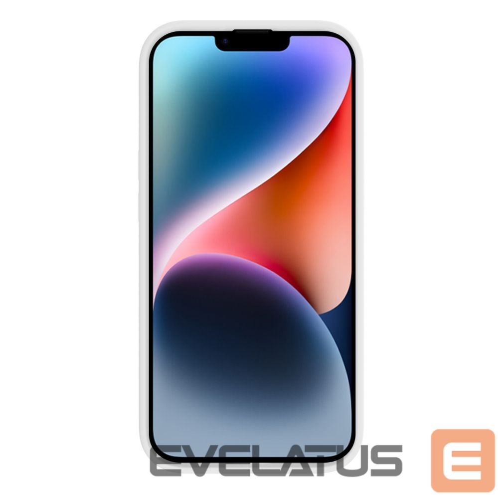 Aizmugurējais vāciņš Evelatus Apple iPhone 15 Premium Soft Touch Silicone Case White