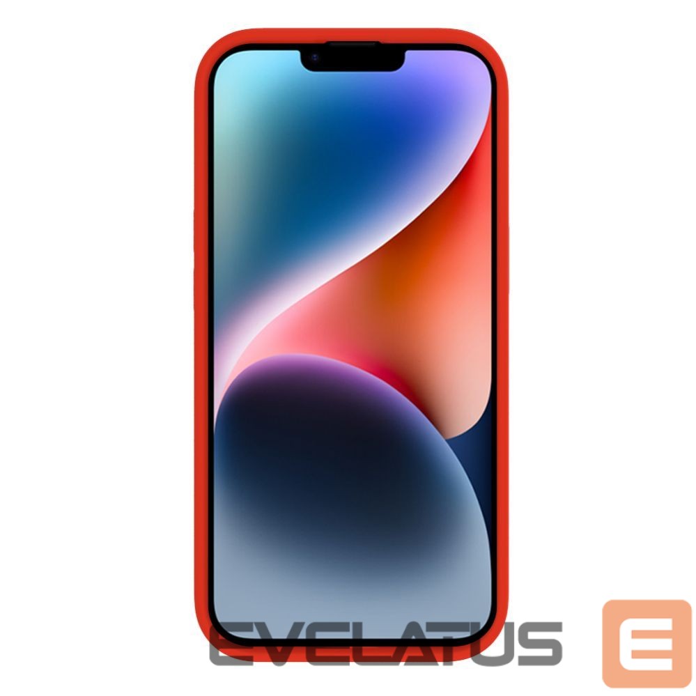 Aizmugurējais vāciņš Evelatus Apple iPhone 15 Premium Soft Touch Silicone Case Red