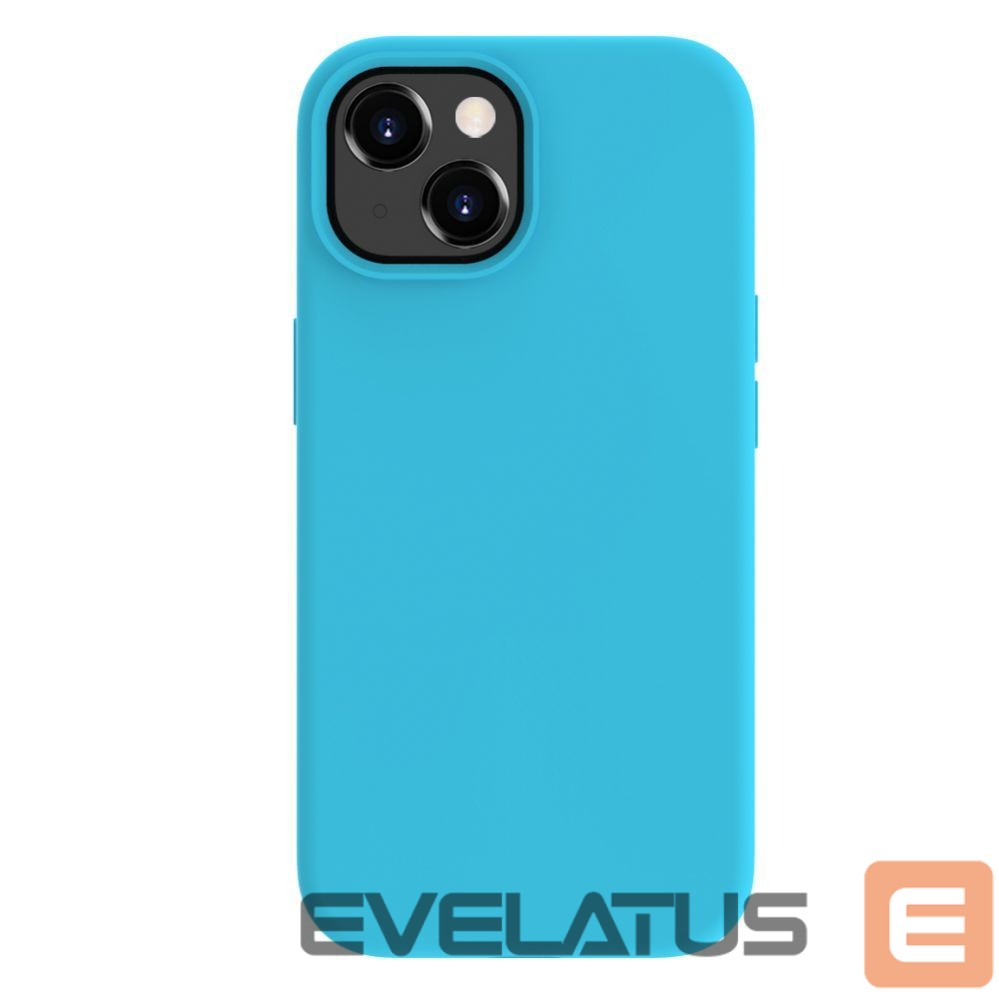 Aizmugurējais vāciņš Evelatus Apple iPhone 15 Plus Premium Soft Touch Silicone Case Cyan Blue