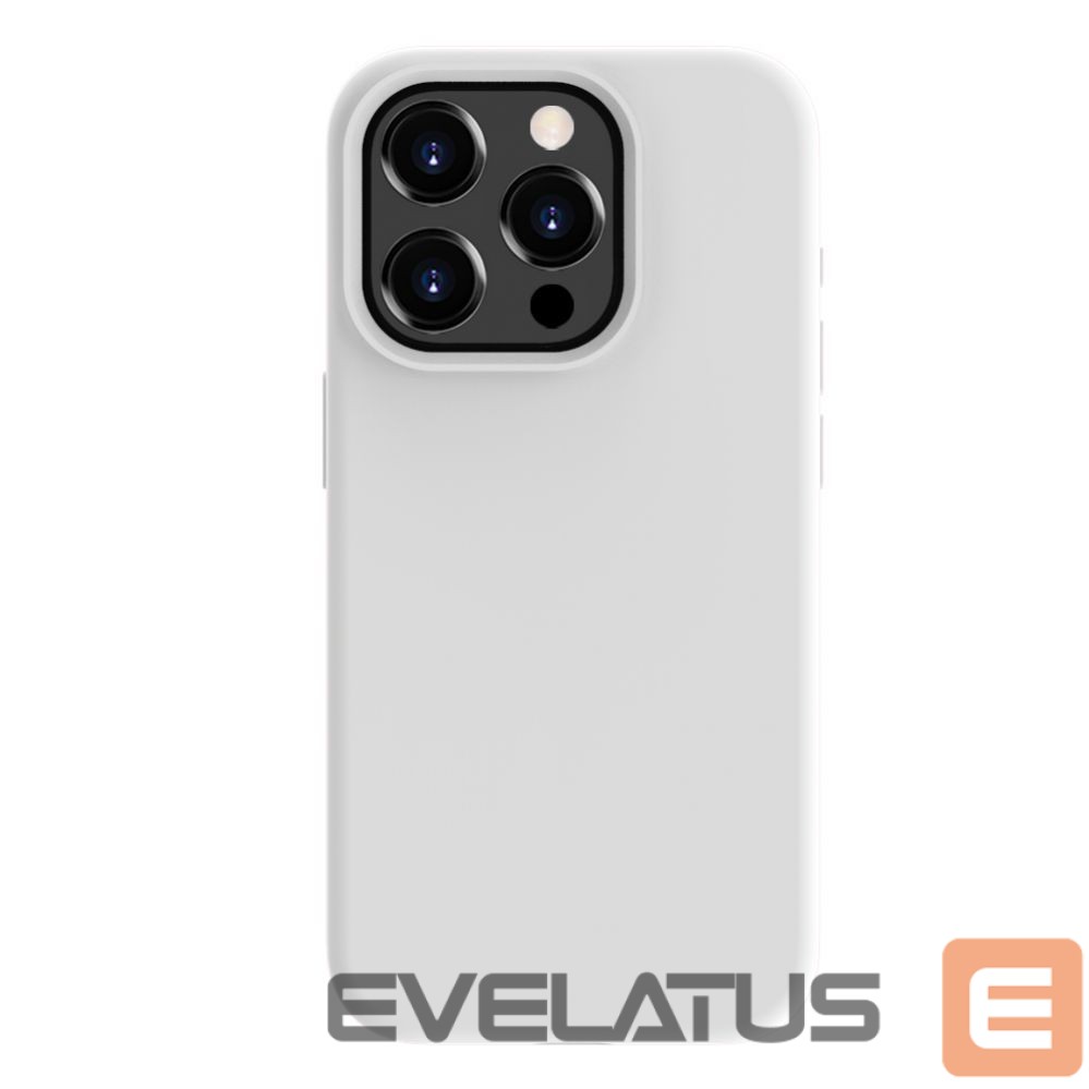 Aizmugurējais vāciņš Evelatus Apple iPhone 15 Pro Premium Soft Touch Silicone Case White