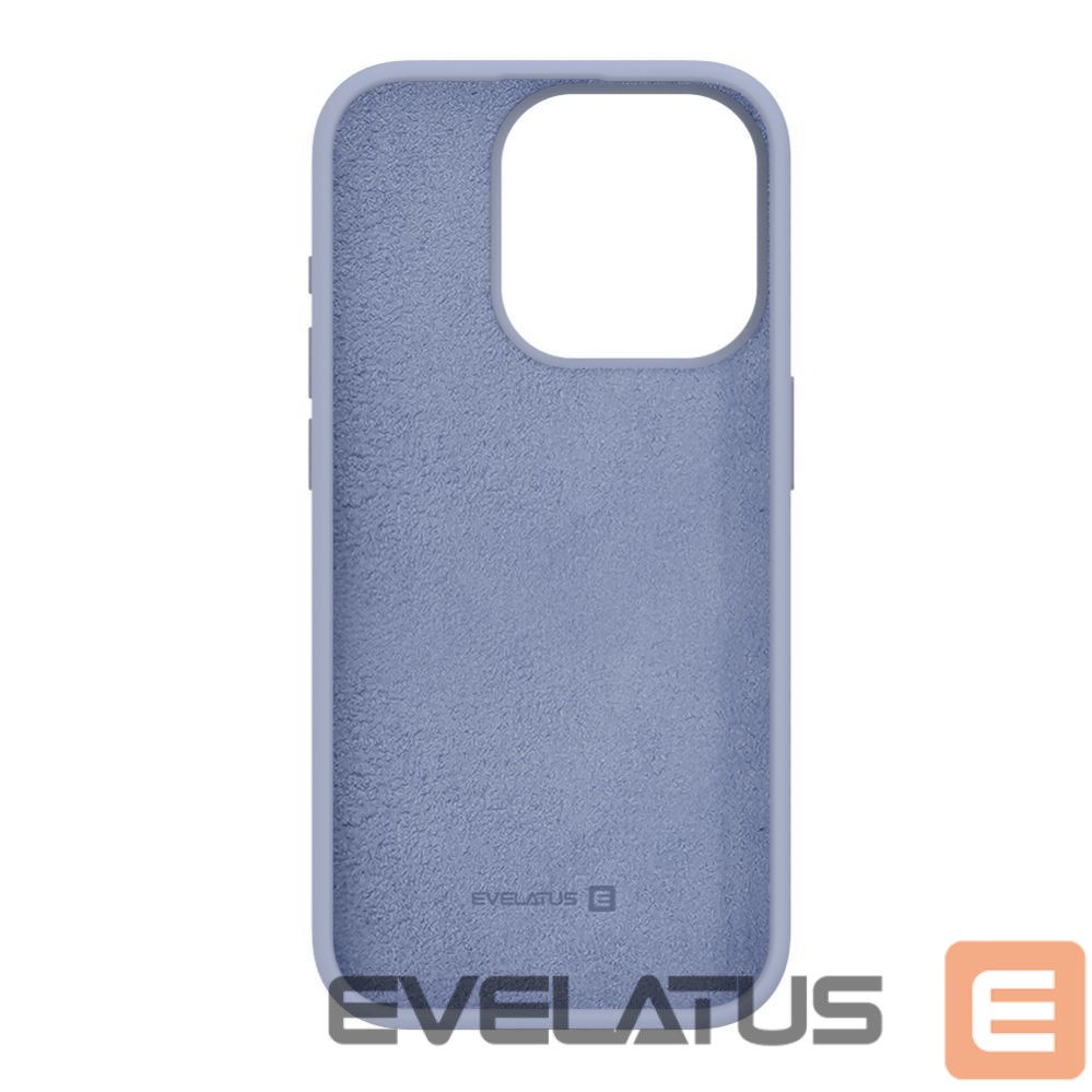 Aizmugurējais vāciņš Evelatus Apple iPhone 15 Pro Premium Soft Touch Silicone Case Lavender Gray