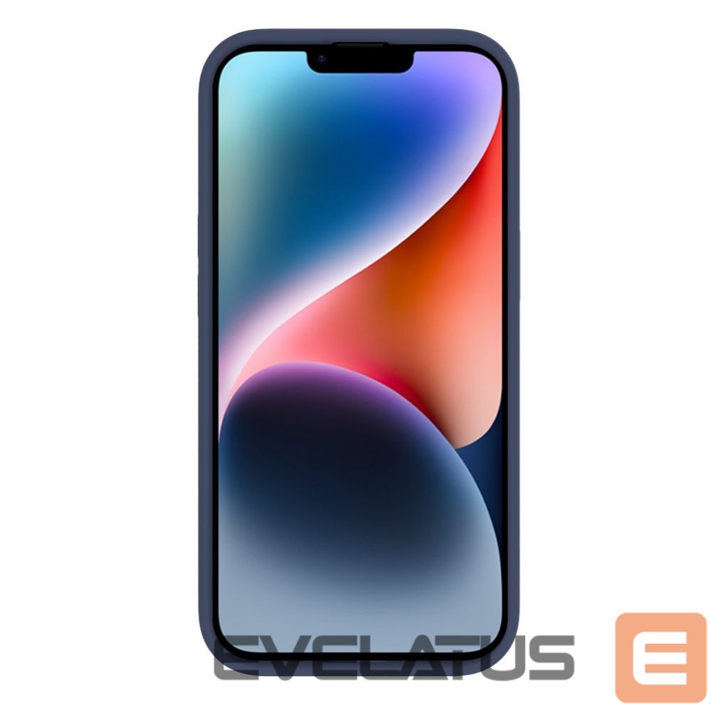 Aizmugurējais vāciņš Evelatus Apple iPhone 15 Premium Magsafe Soft Touch Silicone Case Midnight Blue
