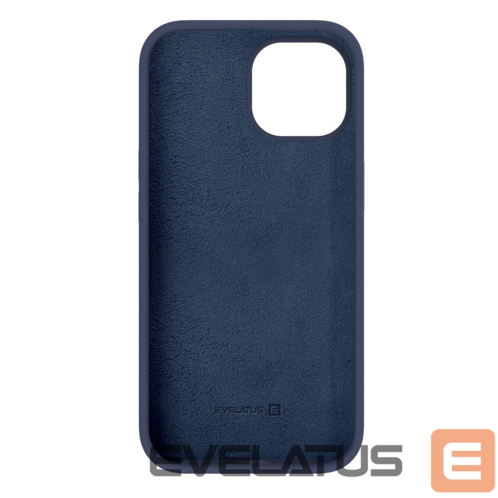 Aizmugurējais vāciņš Evelatus Apple iPhone 15 Premium Magsafe Soft Touch Silicone Case Midnight Blue