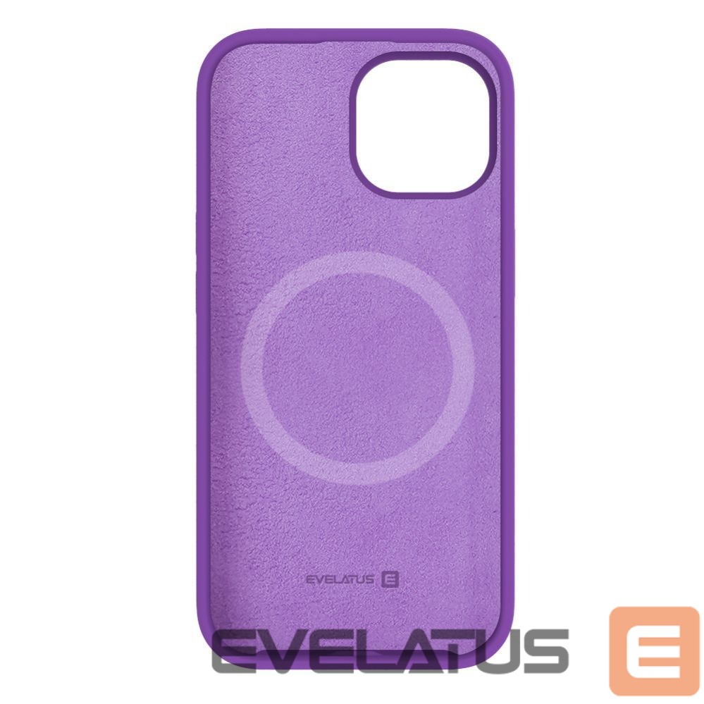 Aizmugurējais vāciņš Evelatus Apple iPhone 15 Plus Premium Magsafe Soft Touch Silicone Case Deep Purple