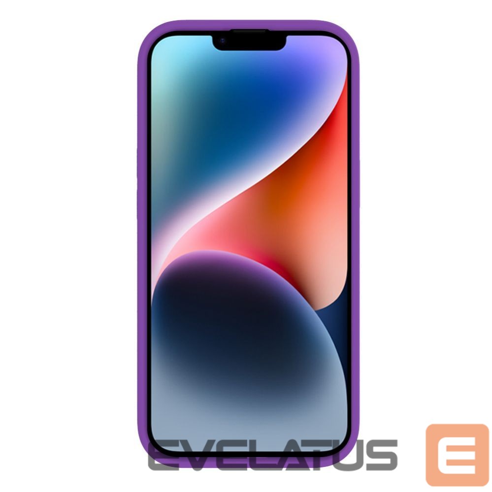 Aizmugurējais vāciņš Evelatus Apple iPhone 15 Plus Premium Magsafe Soft Touch Silicone Case Deep Purple