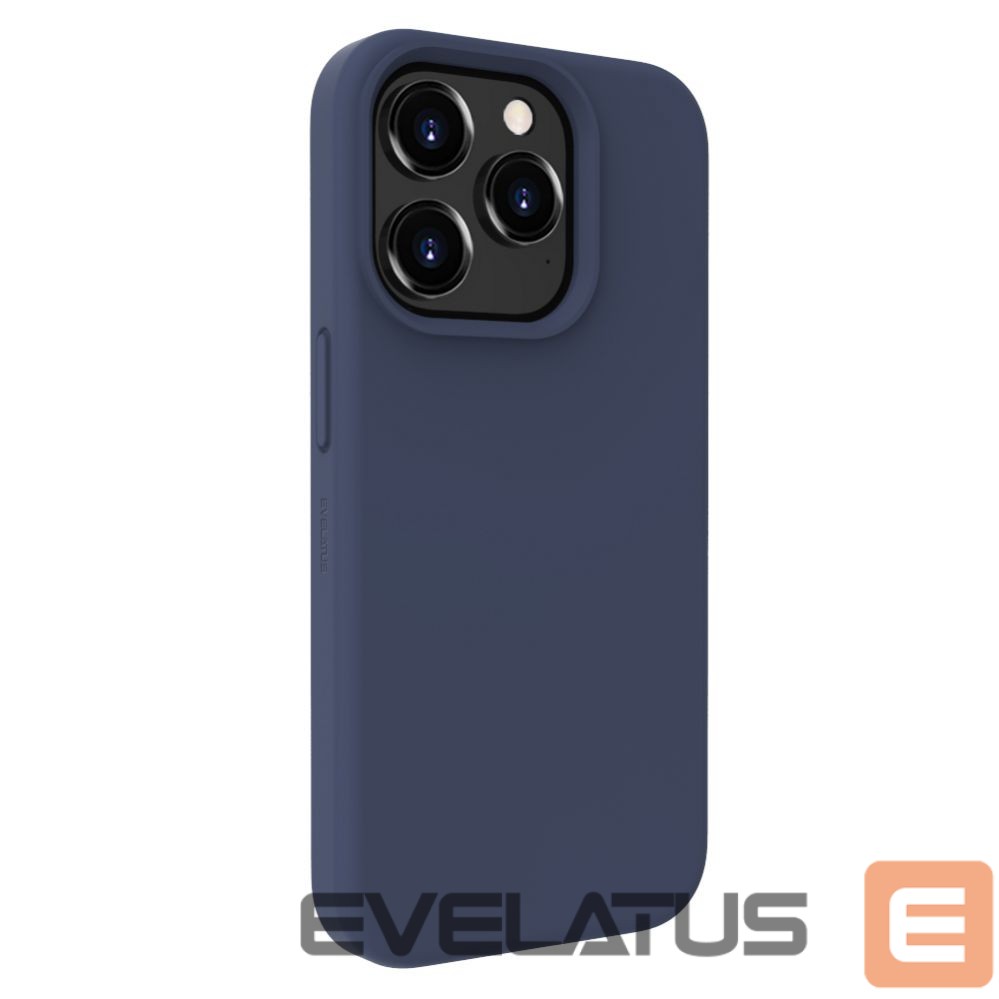 Aizmugurējais vāciņš Evelatus Apple iPhone 15 Pro Premium Magsafe Soft Touch Silicone Case Midnight Blue