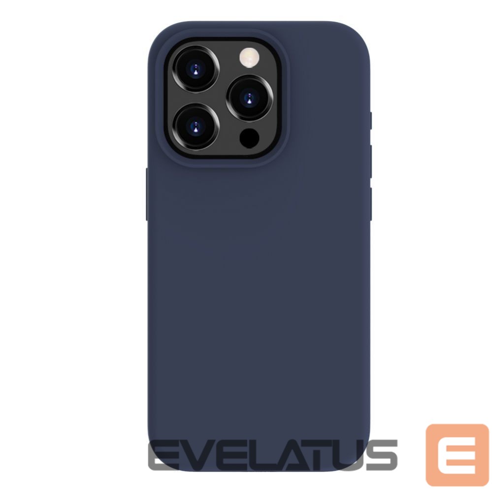Aizmugurējais vāciņš Evelatus Apple iPhone 15 Pro Premium Magsafe Soft Touch Silicone Case Midnight Blue