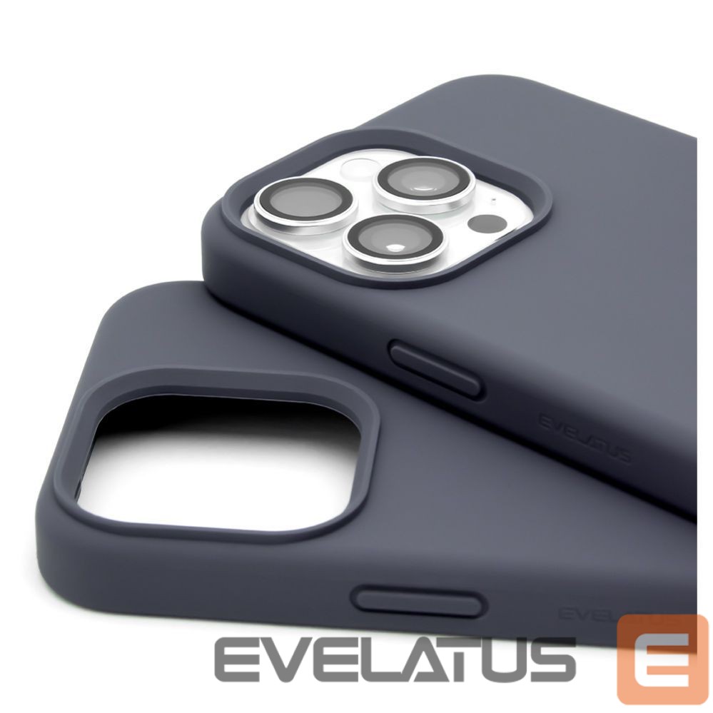 Aizmugurējais vāciņš Evelatus Apple iPhone 15 Pro Premium Magsafe Soft Touch Silicone Case Midnight Blue