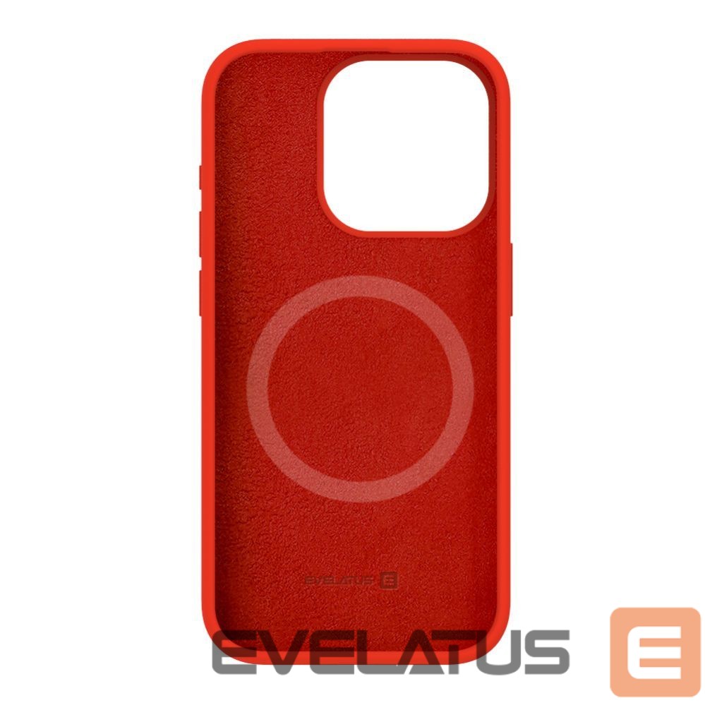 Aizmugurējais vāciņš Evelatus Apple iPhone 15 Pro Max Premium Magsafe Soft Touch Silicone Case Red