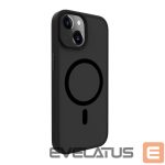 Aizmugurējais vāciņš Evelatus Apple iPhone 15 Hybird Case With Magsafe PC+TPU Black