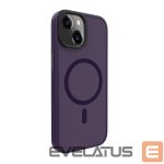 Aizmugurējais vāciņš Evelatus Apple iPhone 15 Hybird Case With Magsafe PC+TPU Deep Purple