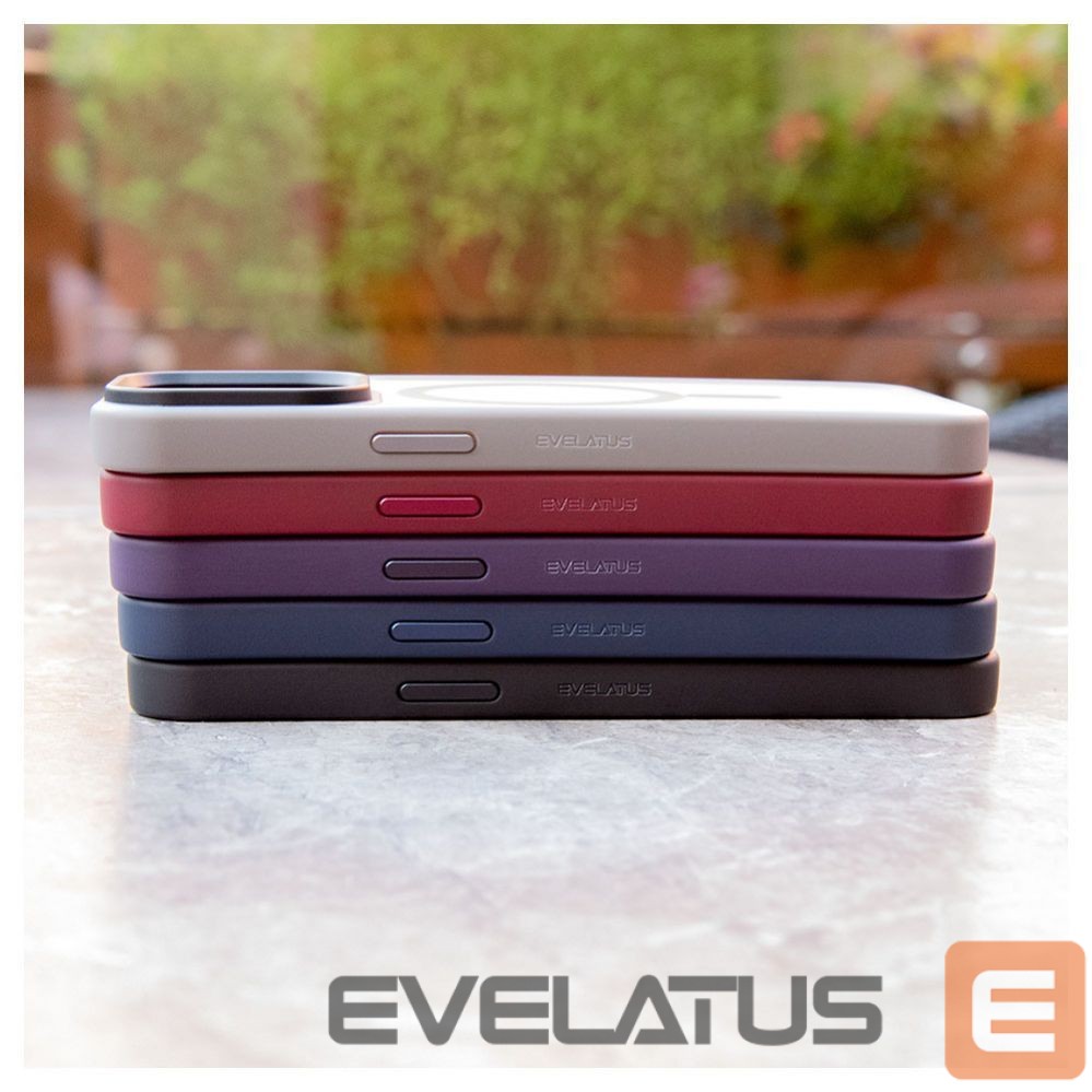 Aizmugurējais vāciņš Evelatus Apple iPhone 15 Pro Hybird Case With Magsafe PC+TPU Silver
