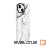 Aizmugurējais vāciņš Evelatus Apple iPhone 15 PC+TPU With MagSafe Customized Print Marble White