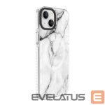 Aizmugurējais vāciņš Evelatus Apple iPhone 15 Plus PC+TPU With MagSafe Customized Print Marble White