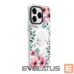 Aizmugurējais vāciņš Evelatus Apple iPhone 15 Pro Max PC+TPU With MagSafe Customized Print Flower Transparent