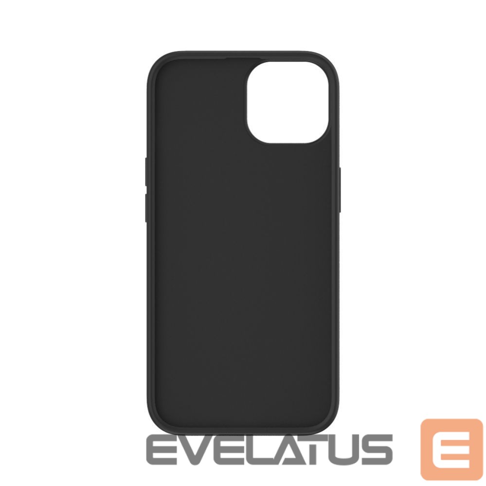 Aizmugurējais vāciņš Evelatus Apple iPhone 15 Plactic Leather Magsafe Back Cover Black