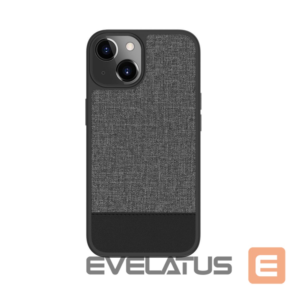Aizmugurējais vāciņš Evelatus Apple iPhone 15 Plus Plactic Leather Magsafe Back Cover Gray