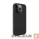 Aizmugurējais vāciņš Evelatus Apple iPhone 15 Pro Max Plactic Leather Magsafe Back Cover Black