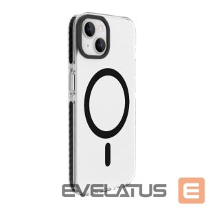 Aizmugurējais vāciņš Evelatus Apple iPhone 15 Clear Case PC+TPU With MagSafe Transparent Black