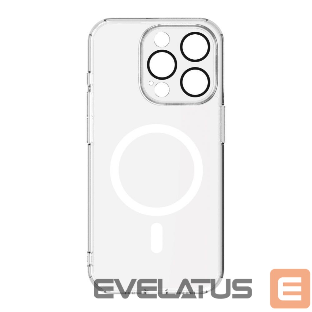 Aizmugurējais vāciņš Evelatus Apple iPhone 15 Pro Clear Case With MagSafe and Camera Protection Transparent