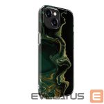 Aizmugurējais vāciņš Evelatus Apple iPhone 15 Plus PC Customized Print Design Marble Dark Green