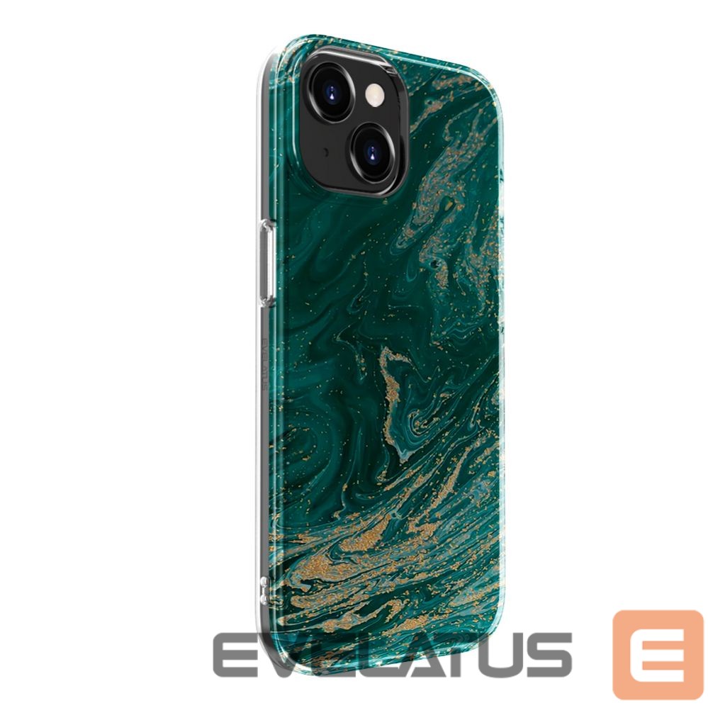 Aizmugurējais vāciņš Evelatus Apple iPhone 15 Plus PC Customized Print Design Marble Turquoise