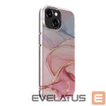 Aizmugurējais vāciņš Evelatus Apple iPhone 15 Plus PC Customized Print Design Marble Pink