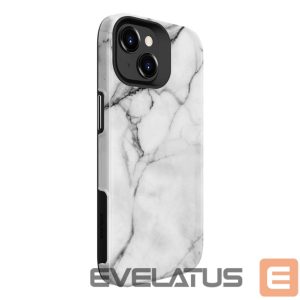 Aizmugurējais vāciņš Evelatus Apple iPhone 15 Armor case TPU+PC Customized Print Design Marble White