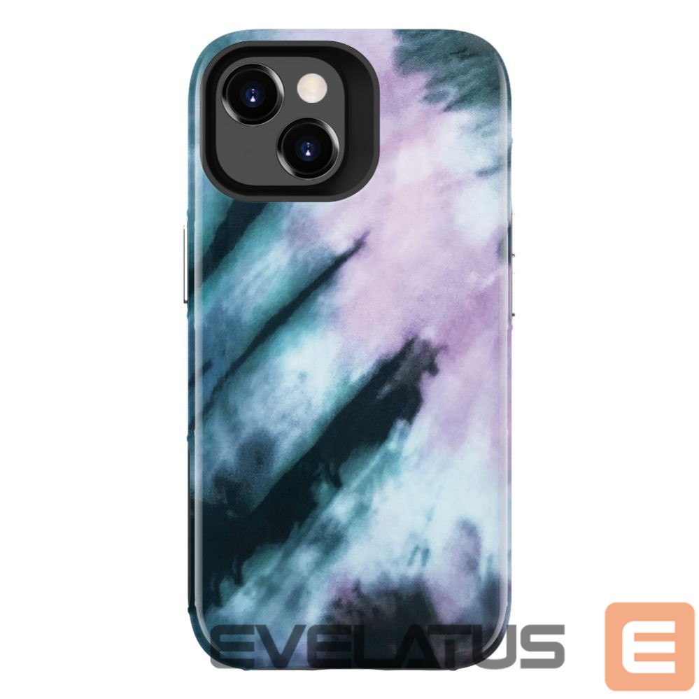 Aizmugurējais vāciņš Evelatus Apple iPhone 15 Armor case TPU+PC Customized Print Design Blue Pink