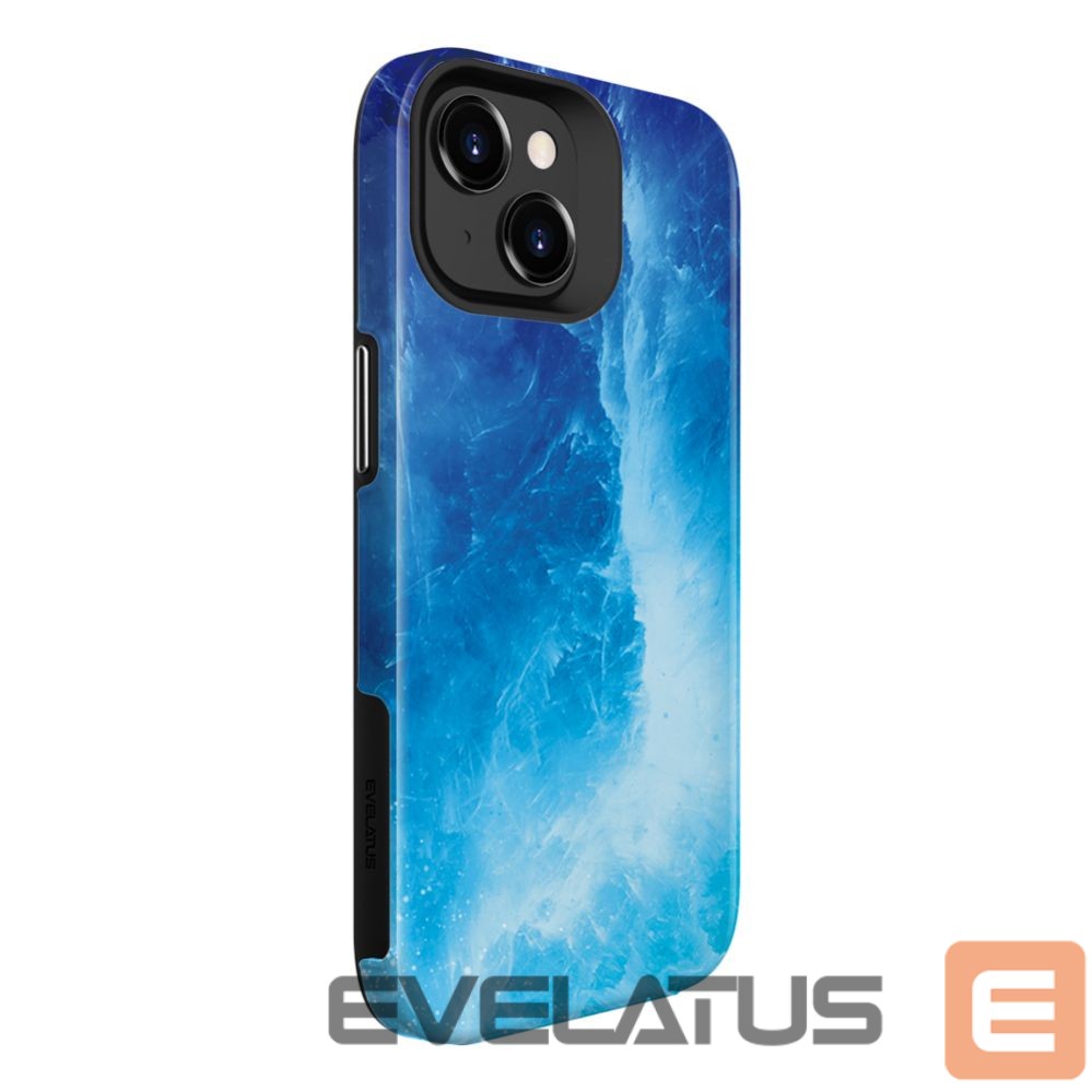 Aizmugurējais vāciņš Evelatus Apple iPhone 15 Armor case TPU+PC Customized Print Design Galaxy Blue