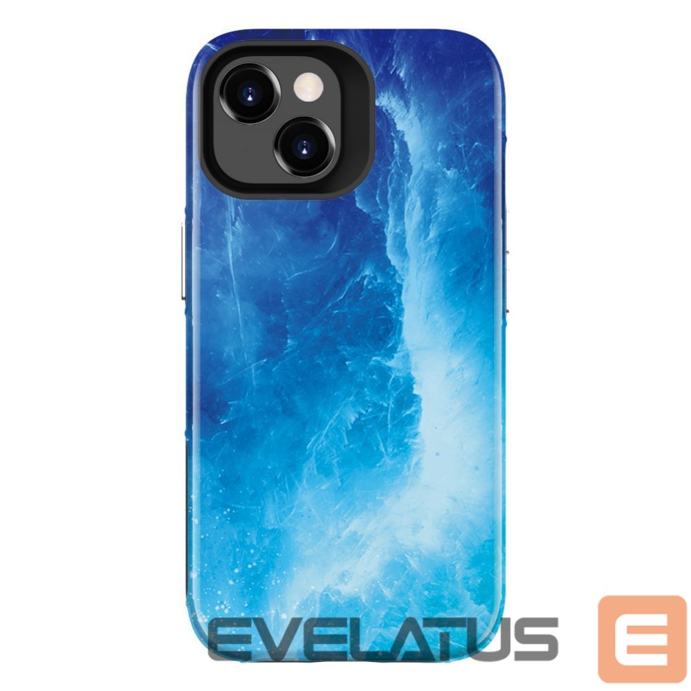 Aizmugurējais vāciņš Evelatus Apple iPhone 15 Armor case TPU+PC Customized Print Design Galaxy Blue